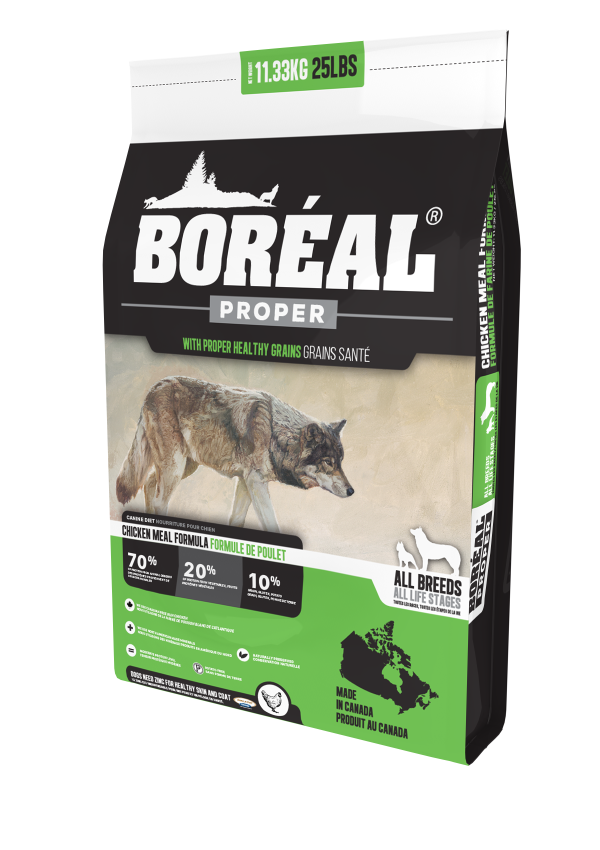 Boreal Proper Chicken Meal Low Carb Grains